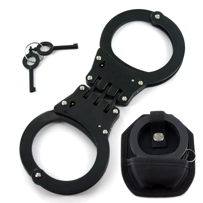 Ace Martial Arts Supply Heavy Duty Handcuffs and Keys (Black