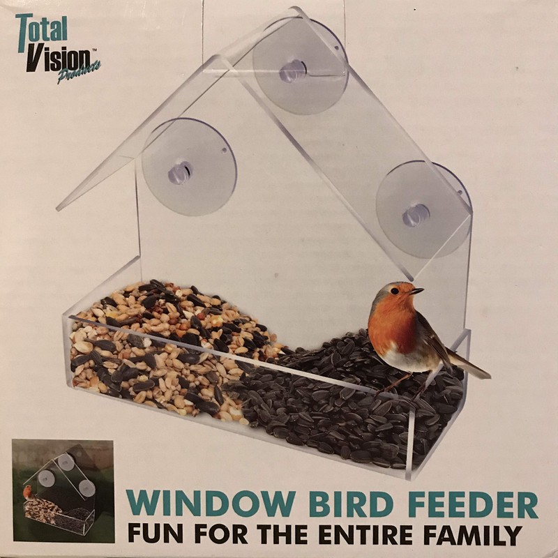 FineLife Window BIrd Feeder Large Food Tray and Suction Cup