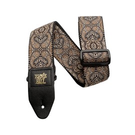 Ernie Ball Jacquard Guitar Strap - Gold & Black Paisley