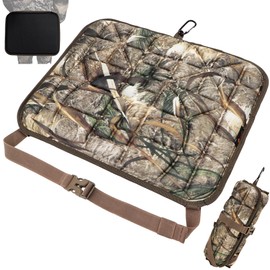 FunVZU Hunting Seat Cushion - Silent Memory Foam Hunting Cushion for Saddle Platform, Lightweight Seat Pad for Outdoor Hunting Accessories