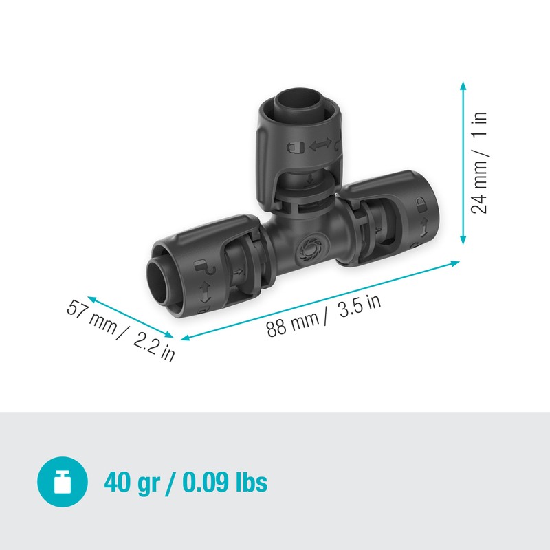 Gardena Micro-Drip-System T-Piece 13 mm (1/2 inch): Connector for 13