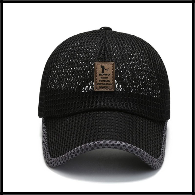 White Fang CA514 Golf Logo Mesh Cap, Running, Sports, Lightweight,