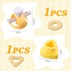 USHXVG 2Pcs Donut Molds with Dip Tongs, Hollow Bread Mold,