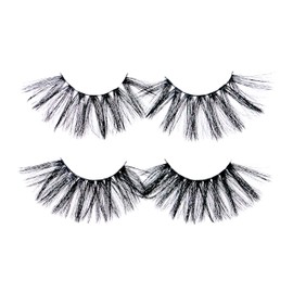 Forever 21 Eyelashes 2-Pack Ultra Eyelashes Set, Voluminous False Lashes, 5D Faux Lashes | F21 Beauty Eyelashes, Womens Eyelashes Easy To Apply, Makeup Artist Must Haves