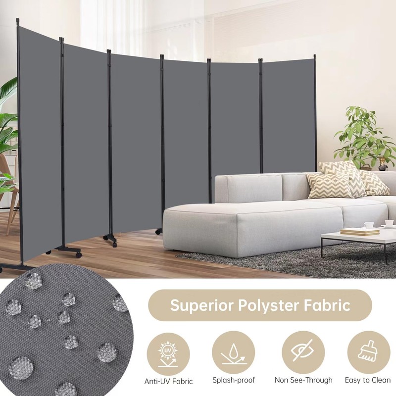 Room Divider Large 1 Panel Privacy Screen,Portable Room Partition on
