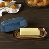 Pfaltzgraff Monroe Blue Covered Butter Dish, 8-Inch