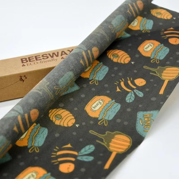 Beeswax Food Wrap, Reusable Washable Food Wrapping Paper Roll, Food
