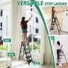 OOSOFITT 5 Step Ladder with Handrails, Ladders for Home with