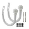 Decorative Curtain Holdbacks,ULIFESTAR Wall Mounted Window Drapery Tiebacks Hooks Drape