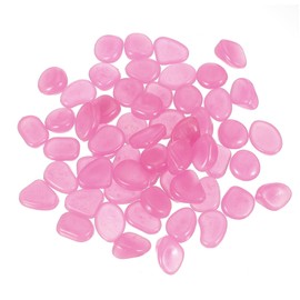 PATIKIL Glowing Stones, 100 Pcs Glow in the Dark Rocks for Indoor Outdoor Fish Tank Decorations Garden Yard Landscaping Gifts for Friends, Dark Purple