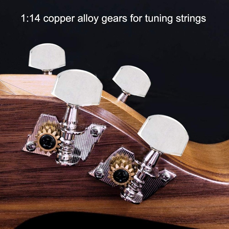 Ukulele Tuning Pegs, 1:14 Copper Alloy Gear Classic Style Ukulele
