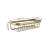 Yosoo Wall Mount Bathroom Shelf, 30cm Copper Shower Basket with