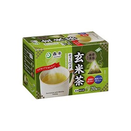 Mori Han Genmaicha with Uji Matcha Tea, 1.6 oz (46 g) (0.08 oz (2.3 g) x 20 Bags x 4 Boxes