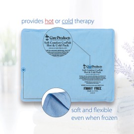 Core Products Soft Comfort CorPak – Reusable Hot & Cold Therapy Pack, Ice Pack for Injuries, No-Frost Compress, Great Holiday Gift for Muscle, Back & Joint Pain Relief – 10" x 13", Made in USA