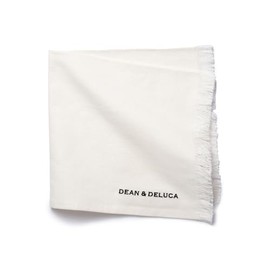 DEAN & DELUCA Cotton Napkin, White, Approximately 17.7 x 17.7 inches (45 x 45 cm)