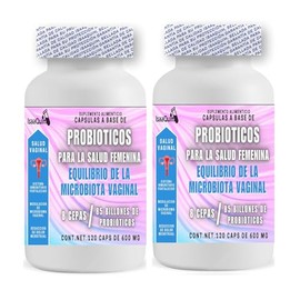 DUO de Probióticos para la salud femenina 120 capsulas de 600 mg c/u