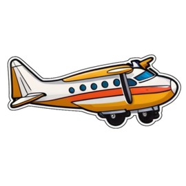 3 Pcs Plane Stickers 3in, Gifts for Water Bottles,Plane Vinyls Stickers Decal Waterproof Bottles, Sticker for Kids Teen Laptop, Luggage Skateboard Water Bottle,Phone.(Plane 21)