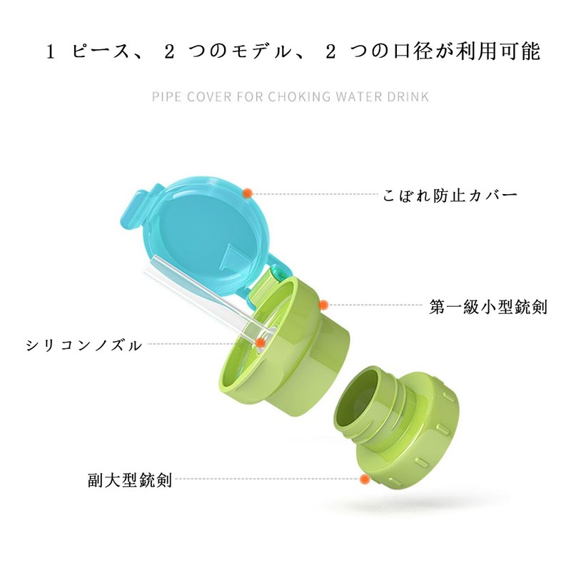 Straw Cap, 2 Pieces, Straw Cap, Stylish, Plastic Bottle, Straw