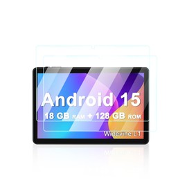 UYRUREL Screen Protector for Aheadlink YQ10SMAX Android 15 Tablet 10 inch 2 in 1 Tablets, Anti-Scratch 9H Hardness Touch Sensitive 2.5D Rounded Edges Bubble Free Easy to Install,2 Pack.