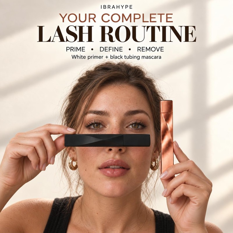 IBRAHYPE Tubing Black & White Lash Primer Mascara Set, 15ml