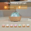 200ml Glass Essential Oil Diffusers for Home, Wood Grain Base
