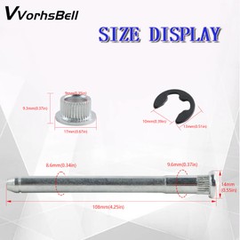 VVORHSBELL Door Hinge Pin and Bushing Repair Kits Compatible with Chevy S10 GMC S10 Pickup Blazer GMC S15 Pickup 1994-2004 Jimmy Bravada Sonoma Door Hinge Repair kit 2 Door 4 Pin （SL）