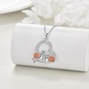 HUKKUN Snail Necklace Sterling Silver Pendant Snail Jewelry Gifts for