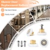 8 Pcs Shower Door Rollers Replacement Bathroom Pan Glass Sliding