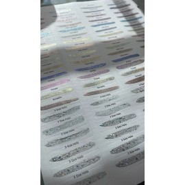 KC Beauties Handmade DIY Watercolor Paint Quarter Pan holographic Purple