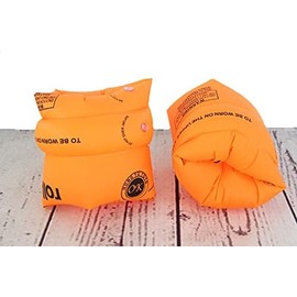 Cinturón de Natación Hinchable para Niños, Paquete de 2 Flotadores de Brazo, Flotadores de Piscina, Bandas de Brazo, Anillos de Natación Inflables de