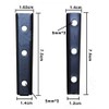 KAIISSA 6 Pair Concealed Headboard Panel Wall Fixing Brackets, Interlocking