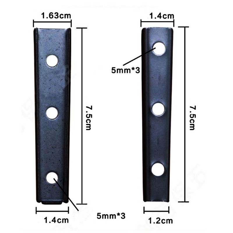 KAIISSA 6 Pair Concealed Headboard Panel Wall Fixing Brackets, Interlocking