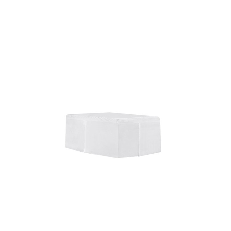 Tailored Dorm Sized Bed Skirt - White