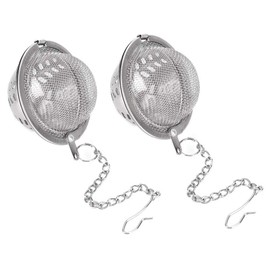 Stainless Steel Tea Ball Infuser Reusable 2 Pack Durable Kitchen Tea Strainer for Loose Leaf Tea and 304 Grade 4cm 32g