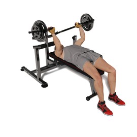 BestHFit Adjustable Bench Press Machine , Weight Bench for Home Gym, Incline/Decline/Flat Workout Bench for Dumbbell & Barbell Training, Foldable Chest Press Machine, 1200LBS Capacity