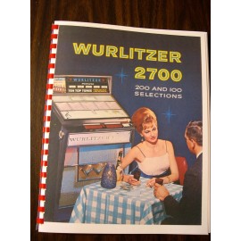 Wurlitzer 2700  Jukebox Service& Parts Manual