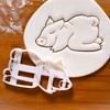 Set of 4 Yoga Pig Cookie Cutters (Warrior Stance 1