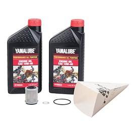 Tusk 4-Stroke Oil Change Kit Yamalube All Purpose 10W-40 Compatible with Yamaha TW200 1990-2025