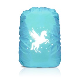 Rain Cover Backpack, 35L Rain Cover School Bag, Reflective Backpack Cover, Waterproof, Rain Cover Backpack, Reflector Backpack Cover, Backpack Rain Cover for Boys Girls Beginners to School