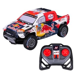 Nikko RC 10591 Night Mode Toyota Gazoo Dakar, Remote Controlled Rally Car, Realistic Details, LED Headlight, 25 cm, 2.4 GHz Remote Control, 40 m Range, for Children from 6 Years, Blue