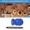 SW-Stahl 31200SB Reversible Screwdriver, PH2 Screwdriver, Interchangeable Screwdriver, Cross Screwdriver,
