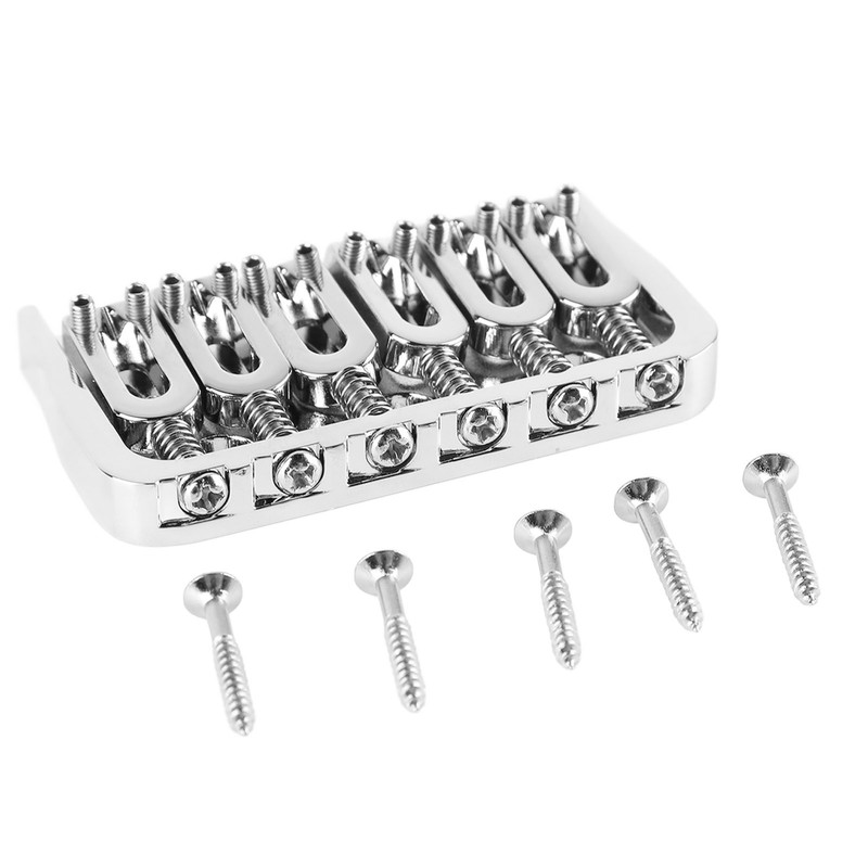 Electric Guitar Fixed Bridge Metal Adjustable Professional Guitar Fixed Bridge