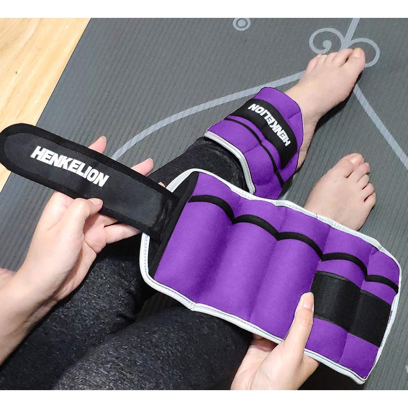 Henkelion 1 Pair 10 Lbs Adjustable Ankle Weights For Women