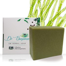 [ Handmade Natural EM (Effective Microorganism) Technology and Herb Bar Soap ] Dr. Benjamin EM Chlorella Bath Soap 4.4 oz