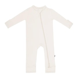KYTE BABY Unisex Rayon Made From Bamboo Zippered Rompers Oat 12-18 months