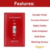 (5 Pack) Emergency Red Light Switch Cover Guard, Toggle Switch