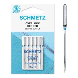 Schmetz Overlock Needles ELx705SUK CF Jersey Pack of 5 90
