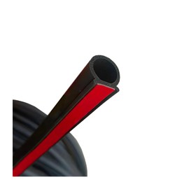 XINLIYA Car Door Rubber Seal Strip, D-Shape Auto Weather Striping, 5M Self Adhesive Soundproof Sealing for Car Truck Motor Door Cover Trunk, Fill The Gaps, Universal Automotive Accessories（16 Ft）