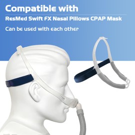 PalpitateC Replacement Headgear with Silicone Frame Compatible with ResMed Swift FX Nasal Pillows CPAP Mask - 2 Pack
