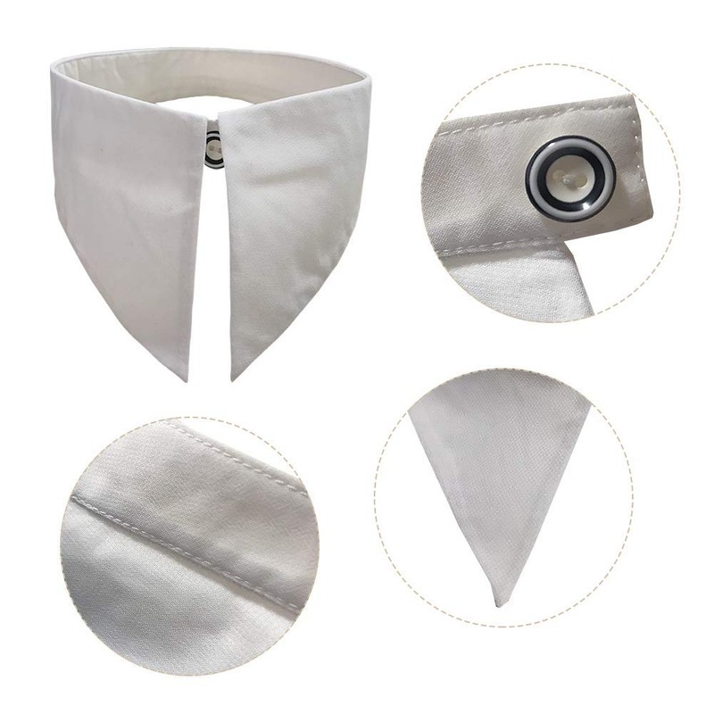 Joyci Solid Color Girls Necklace Choker Collar Detachable Lapel False
